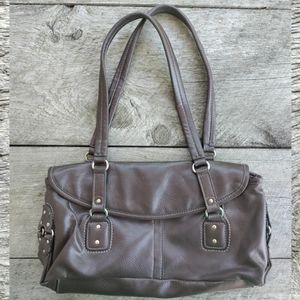 Brown Faux Leather Early 2000s Purse